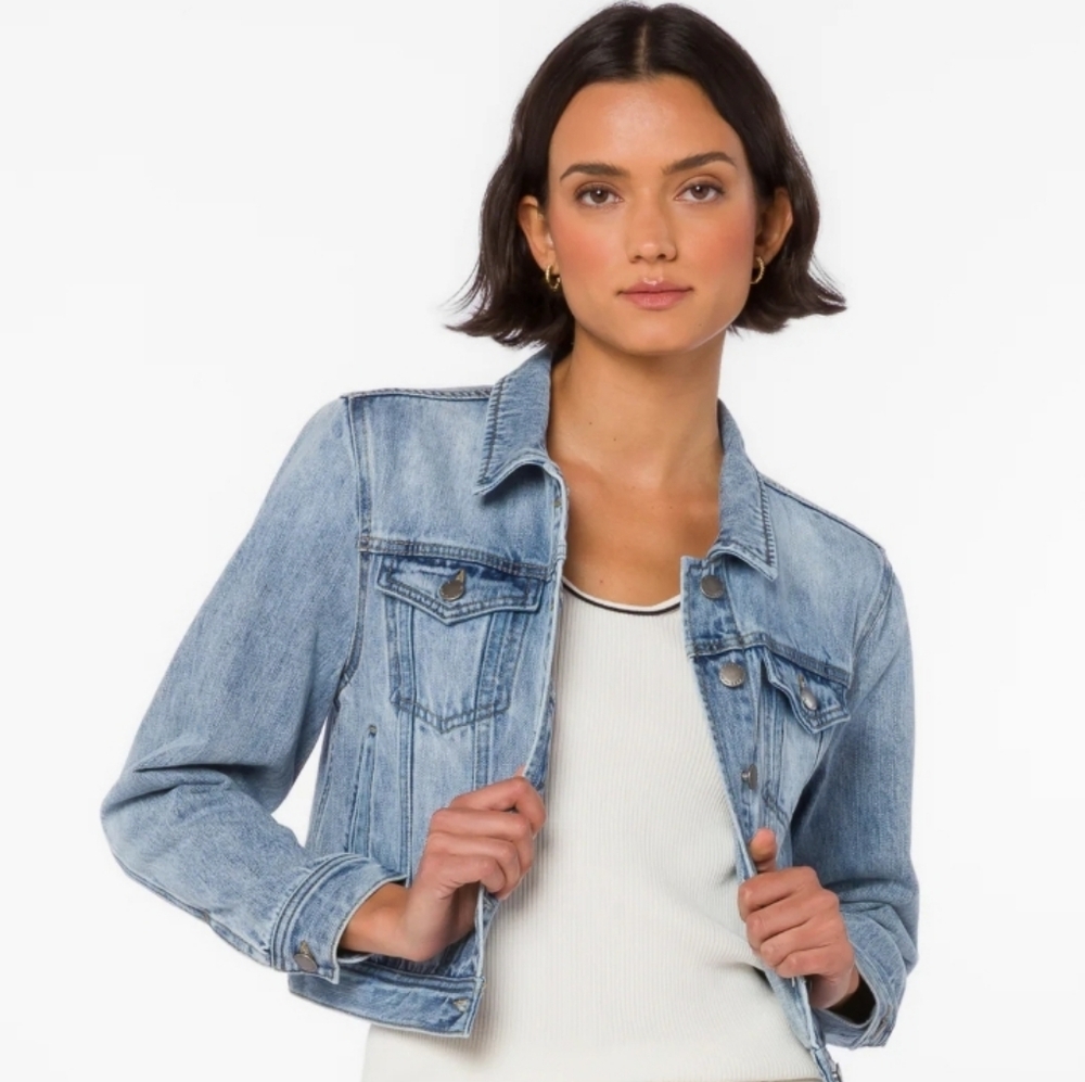 NWT Velvet Heart "Michelle" Light Blue Jean Jacket Size US Women's XS
